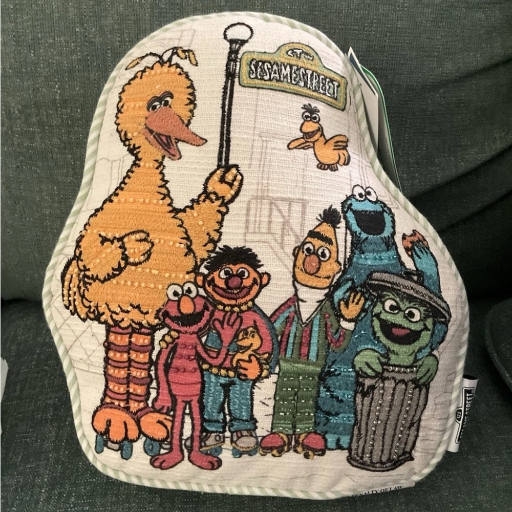 Sesame Street Beaded Throw Pillow